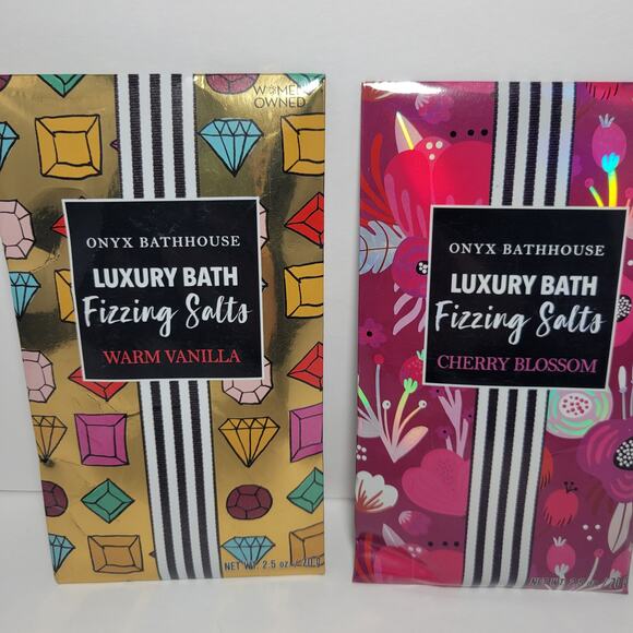 3 ONYX Bathhouse Luxury Bath Fizzing Salt Packs - Party Favors, Basket Fillers - Picture 2 of 7